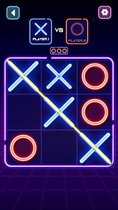 Tic Tac Toe Glow - XO 2 PLAYER - Screenshot 4