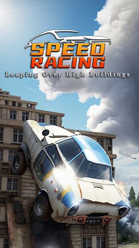 Speed Racing:Fly Over Building - Screenshot 2