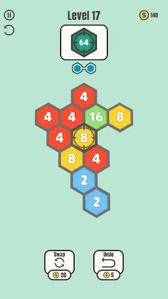 Hex Fold 2048 - Screenshot 2