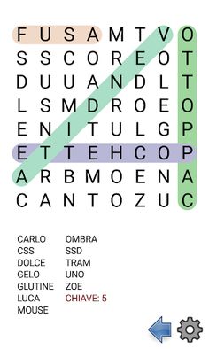 Puzzle parole intrecciate - Screenshot 1