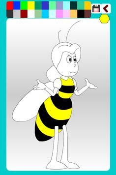 Bee Coloring Game Animals - Screenshot 1