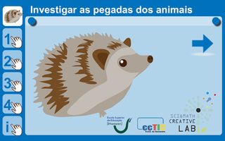 Investigar as pegadas dos anim - Screenshot 1