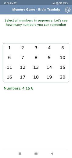 Memory Game - Brain Training - Screenshot 2