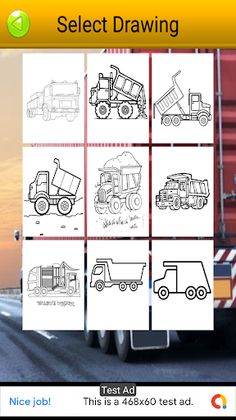 Container Trucks : Coloring - Screenshot 2