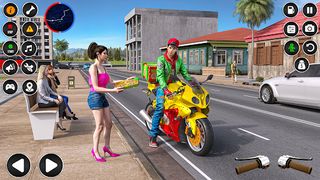 Pizza Delivery Bike Games 3D - Screenshot 1