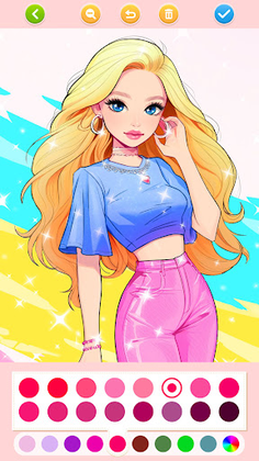 Doll Color: Princess Coloring - Screenshot 3
