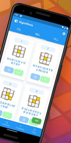 3x3 Cube Fridrich Algorithms - Screenshot 2