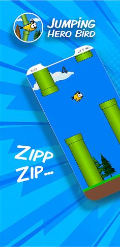 Jumping Hero Bird - Screenshot 1