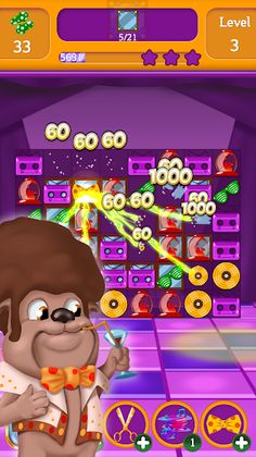 Disco Animals Match 3 Party - Screenshot 4