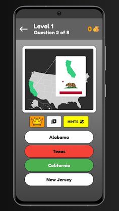 US State Quiz - USA Map Quiz - Screenshot 1