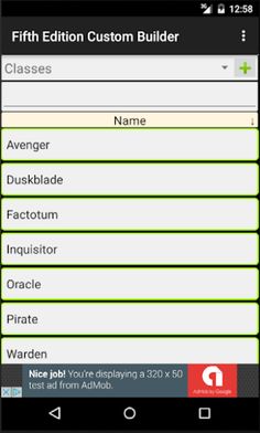 Fifth Edition Custom Builder - Screenshot 1