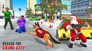 Dog Crime Chase Santa Games - Screenshot 2