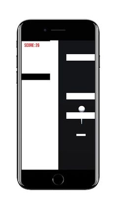 Black&White Bouncy Ball - Screenshot 3