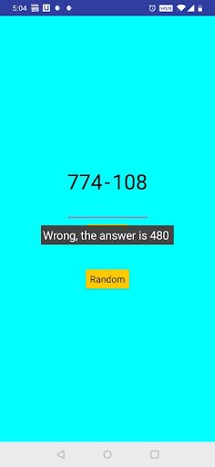 Math Quiz - Screenshot 1