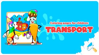 Transport coloring pages - Screenshot 1