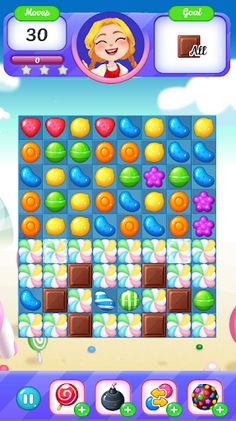 Sugar Candy Heroes - World Mat - Screenshot 3