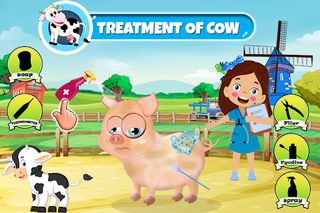 Kids Farm Animals Doctor Game - Screenshot 1