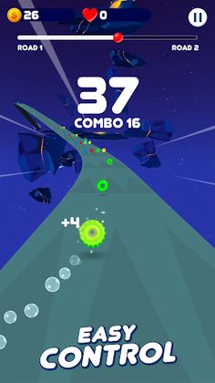 Space Road: color ball game - Screenshot 2
