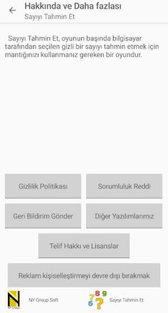 Sayıyı Tahmin Et Oyunu - Screenshot 4