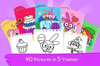 Purple Pink Coloring Book - Screenshot 1