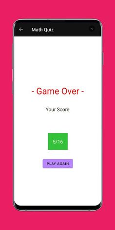 Math Quiz - Screenshot 4