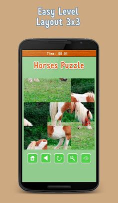 Sliding Tile Puzzle: Horses - Screenshot 3