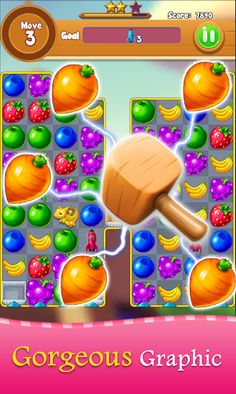 Fruit Candy Juice: Match3 Game - Screenshot 2