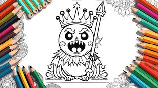 Coloring Little Monster ASMR - Screenshot 2