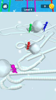 Snow Ball: Ice Race - Screenshot 1