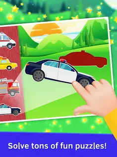 Police Car Puzzle for Baby - Screenshot 1