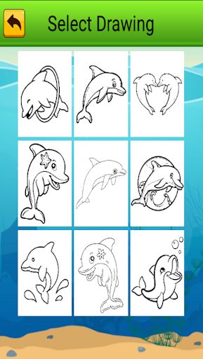Coloring Pages Dolphin Shark - Screenshot 2