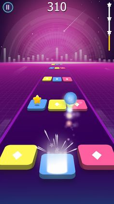 Beat Ball: Dancing Color Hop - Screenshot 1