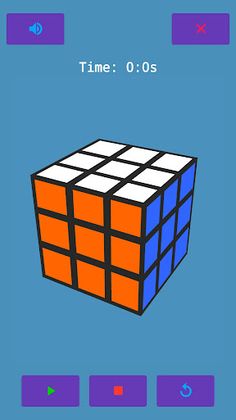 Rubik's Cube Simulator - Screenshot 2