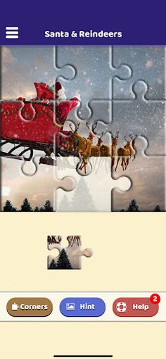 Santa and the Reindeers Puzzle - Screenshot 1