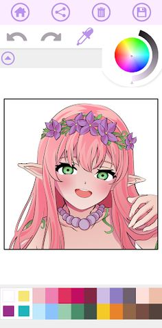 Anime Coloring Book Manga Game - Screenshot 2