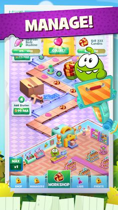 Om Nom Candy Factory - Screenshot 2