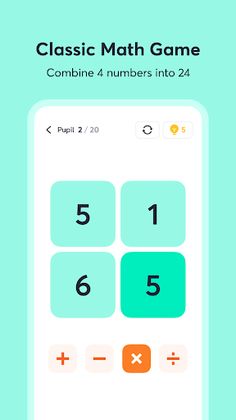 Math 24 - Mental Math Cards - Screenshot 2