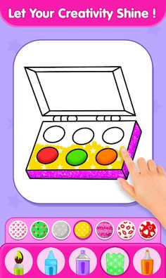 Glitter Beauty MakeUp Coloring - Screenshot 3