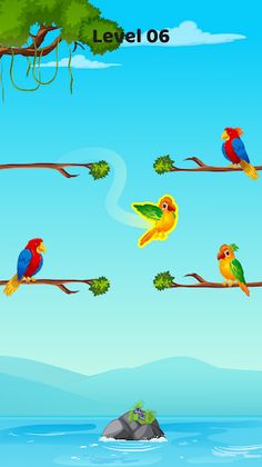 Bird color sort - Match puzzle - Screenshot 1