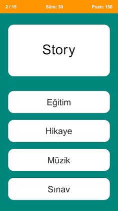 İngilizce Kelime Testi - Screenshot 2