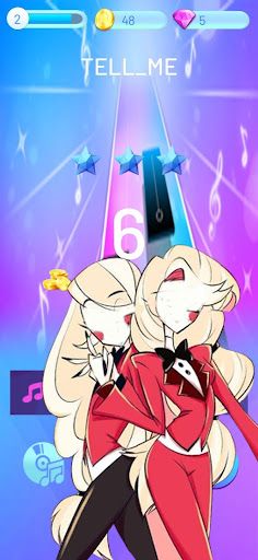 HAZBIN HOTEL Piano Tiles - Screenshot 1