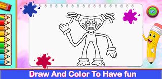 mommy long legs coloring book - Screenshot 2