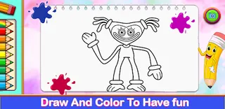 mommy long legs coloring book - Screenshot 2