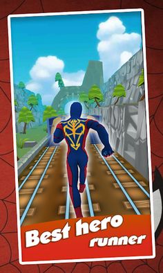 hero Spider Run superheroes - Screenshot 4