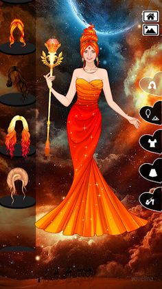 Element Princess dress up game - Screenshot 4