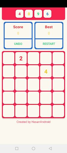 2048 / HasanAndroid - Screenshot 1