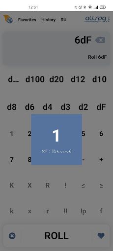 RPG Roll-a-die - Dice roller - Screenshot 3