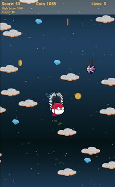 Polandball - jump into space - Screenshot 2