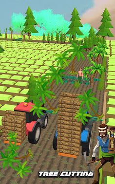 Tractor Running Farming Games - Screenshot 1