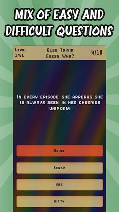 Glee Trivia Quiz - Screenshot 4